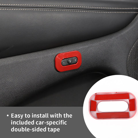 For 2011+ Dodge Durango Inner Memory Seat Button Bezel Trim Cover Accessories