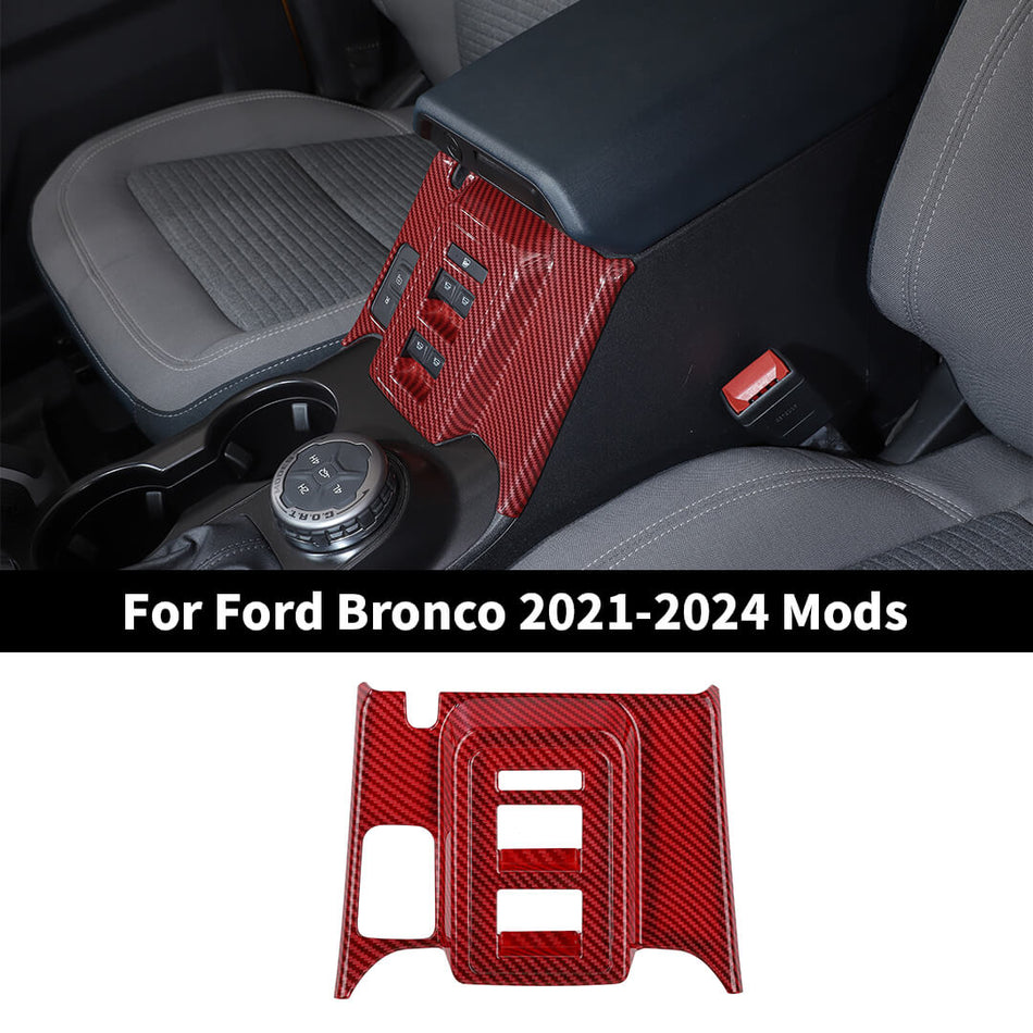 For 2021-2024 Ford Bronco 4-Door Window Switch Button Panel Cover Trim Frame