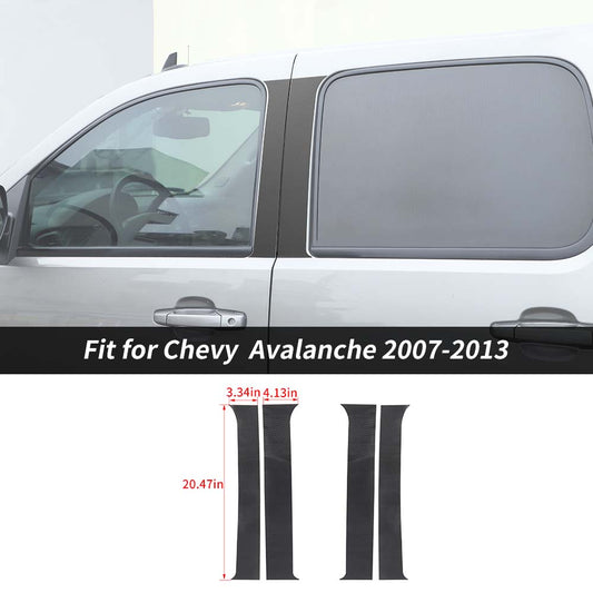 Window Center Pillar Post Cover Trim For Chevy Avalanche 2007-2013/GMC Sierra 2014-2018 Accessories | CheroCar