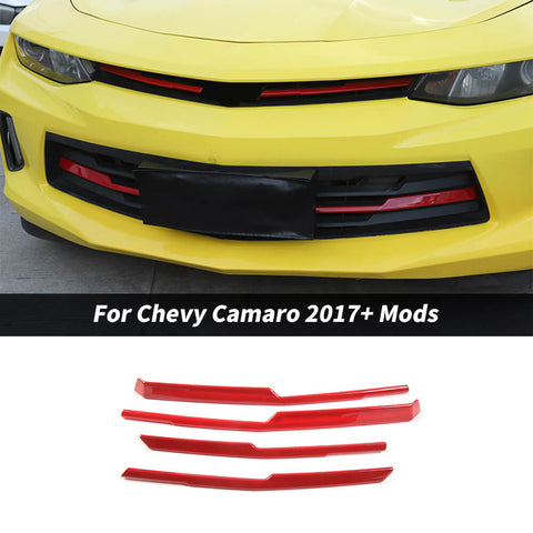 For 2017+ Chevrolet Camaro Front Center Grille Grill Cover Trim
