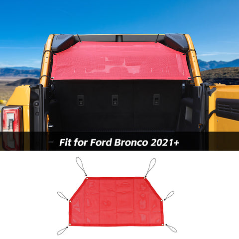 Trunk Heat Mesh Insulation Net Cover For Ford Bronco 2021+ 4-Door Accessories | CheroCar