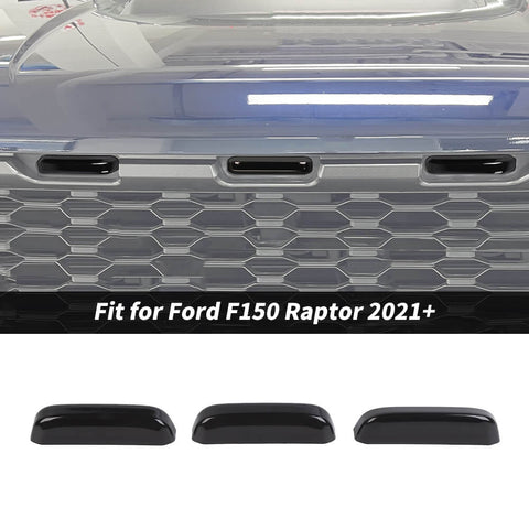 For 2021+ Ford F150 Raptor Front Bumper Grille Light Panel Guard Cover Trim Decor
