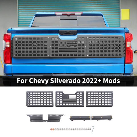 For 2022+ Chevy Silverado Rear Tailgate Extension Guard Plate Holder Frame