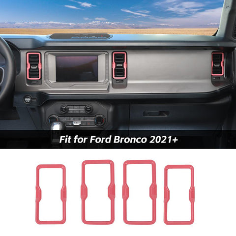 Air Conditioner Vent Outlet Decor Frame Trim Covers For Ford Bronco 2021+ Accessories | CheroCar