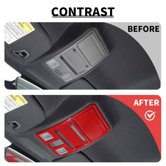 For 2024+ Ford Mustang Front Top Roof Reading Light Panel Bezel Cover Trim Decor