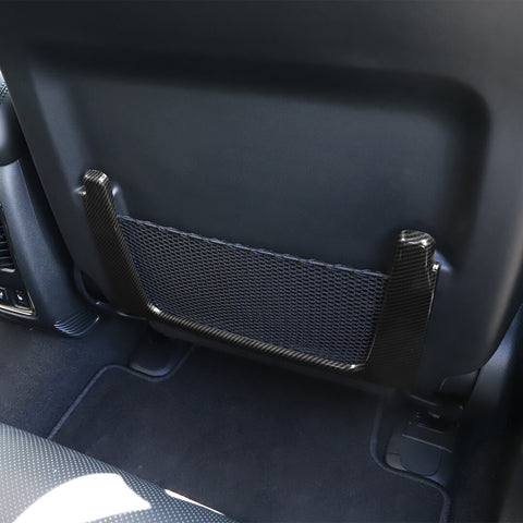 For 2011+ Dodge Durango Seat Back Storage Mesh Bag Frame Cover Trim
