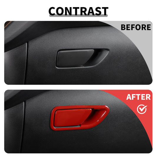 For 2021+ Ford Bronco Sport Interior Co-pilot Storage Handle Seat Adjust Trim Cover (8 pcs)