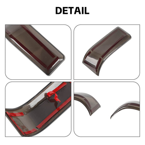 For 2021+ Ford F150 Rearview Mirror Turn Signal Light Decor Lamp Trim Smoked Black