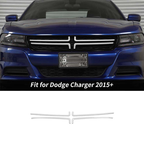 Front Grille Inserts Trim Frame Cover For Dodge Charger 2015+ Accessories | CheroCar