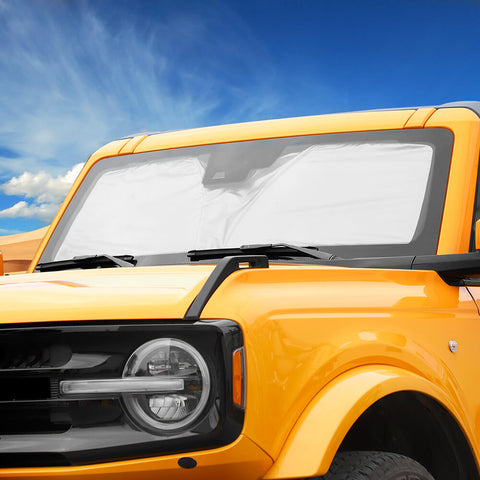 For 2021+ Ford Bronco Front Window Windshield Sun Shade Visor Uv Block