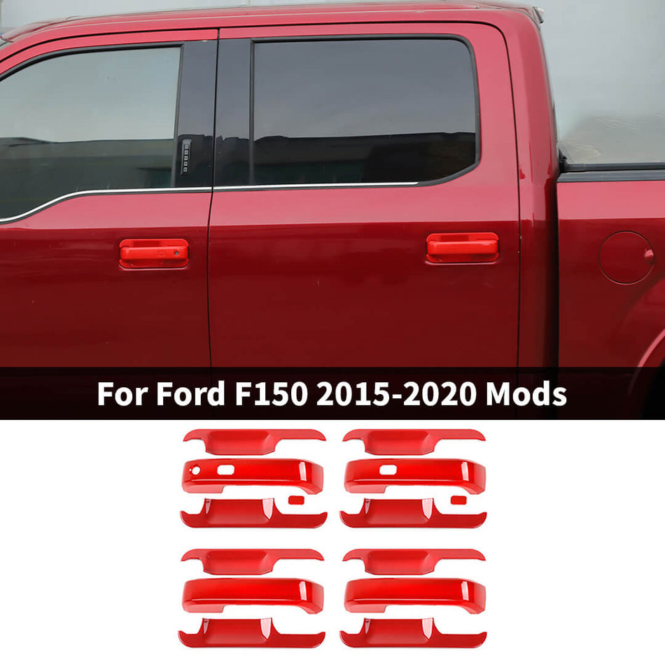 For 2015-2020 Ford F150 Door Handle Shell & Door Handle Bowl Cover Trim Bezels (14 pcs)