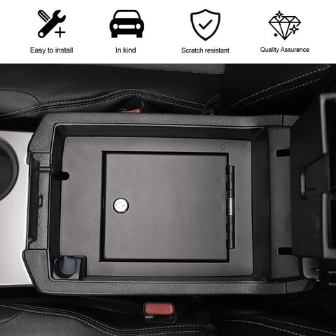 For 2010-2023 Toyota 4Runner Center Console Safe Box Armrest Storage Combination Lock Box