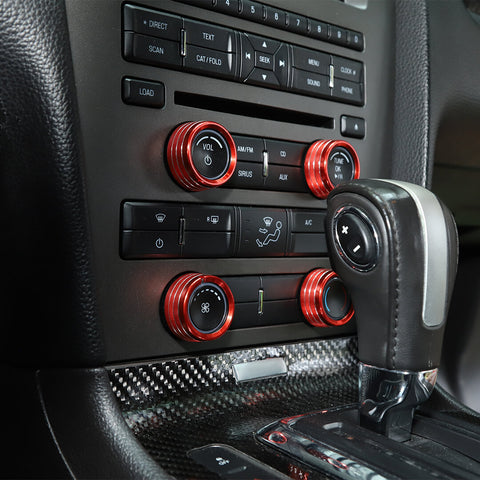 For 2011-2014 Ford Mustang Air Conditioning Switch Knob Ring Trim Bezel