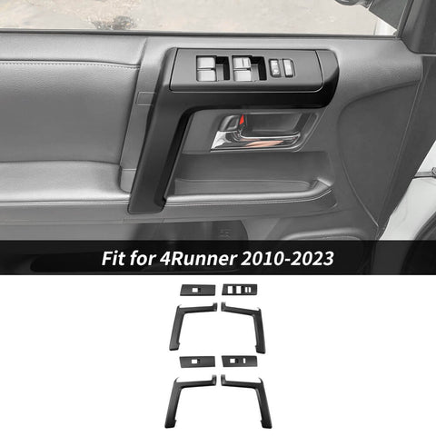 For 2010-2023 Toyota 4Runner 8 x Door Armrest Handle & Window Lift Cover Trim Kit