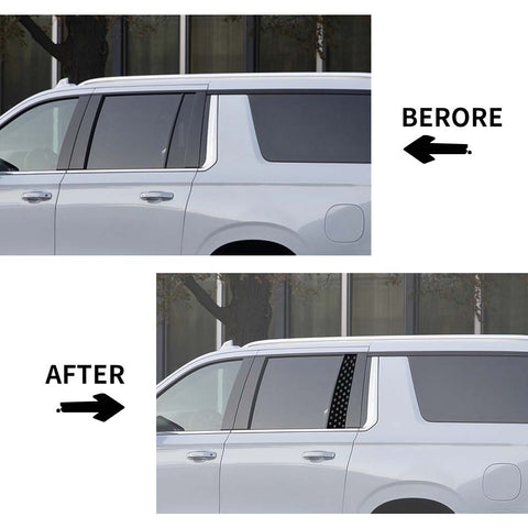 Rear Small Window Glass Sticker Decal Trim For Chevy Suburban 2020+ Accessories | CheroCar