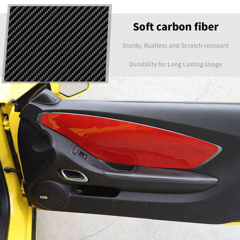For 2012-2015 Chevy Camaro Front Inner Door Trim Sticker Panel Cover