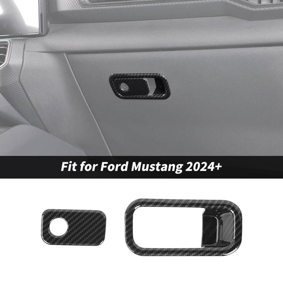 For 2024+ Ford Mustang Co-pilot Armrest Storage Box Switch Cover Trim