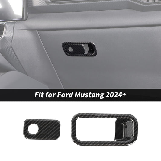 For 2024+ Ford Mustang Co-pilot Armrest Storage Box Switch Cover Trim