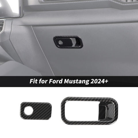 For 2024+ Ford Mustang Co-pilot Armrest Storage Box Switch Cover Trim