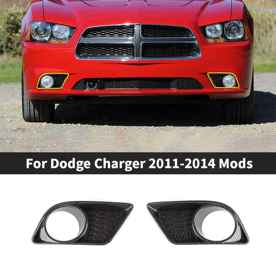 For 2011-2014 Dodge Charger Front Fog Light Lamp Lower Cover Trim (2pcs)