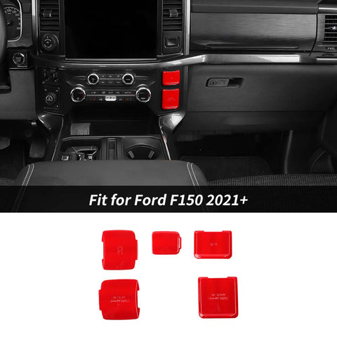 5 x Interior Control Power Socket Cover Trim For Ford F150 2021+ Accessories | CheroCar