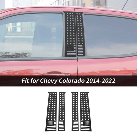 For 2014-2022 Chevy Colorado Window Pillar Posts Cover Trim