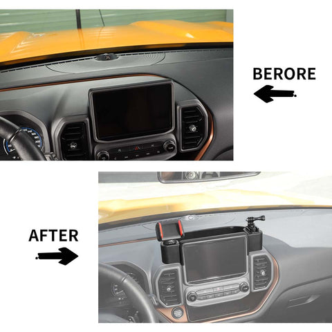 Central Console Storage Box Tray & Cell Phone Holder For Ford Bronco Sport 2021+ Accessories | CheroCar