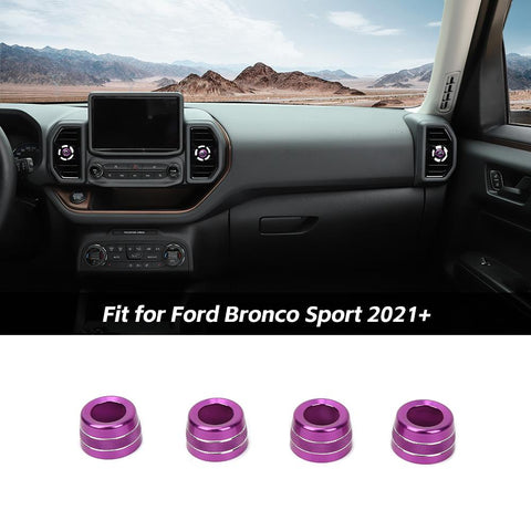 Air Conditioner Vent Outlet Knob Adjust Ring Trim For Ford Bronco Sport 2021+ Accessories | CheroCar