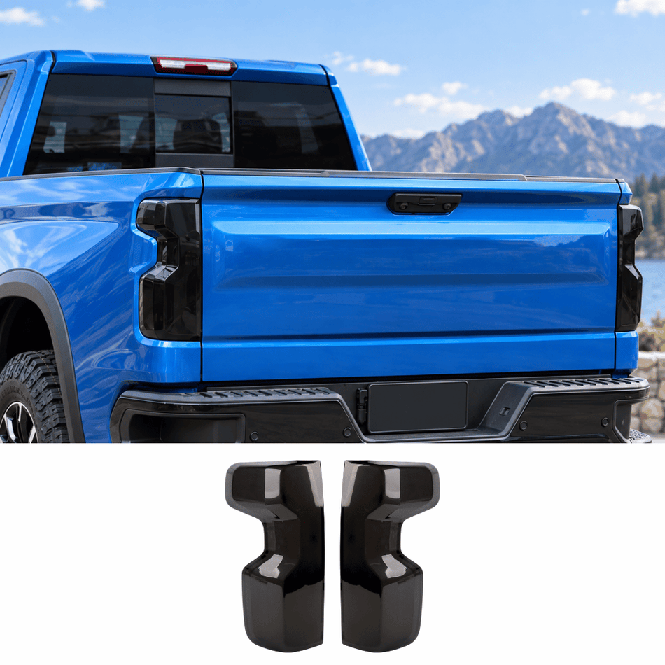 For 2019+ Chevrolet Silverado Blackened Taillight Lamp Shell Cover Trim
