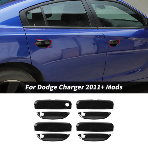 For 2011+ Dodge Charger Car Door Handles Outer Door Bowl Decor Cover Trim
