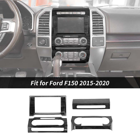 Navigation GPS/Air Condition/Volume/Emergency Light Panel Trim For Ford F150 2015-2020 Accessories | CheroCar