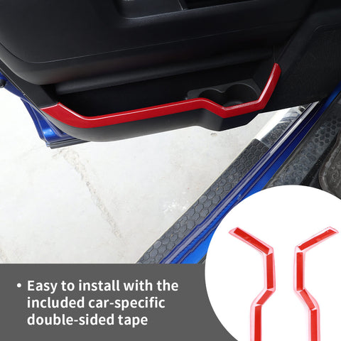 For 2010-2017 Dodge RAM Interior Front Door Storage Box Cover Trim Strips