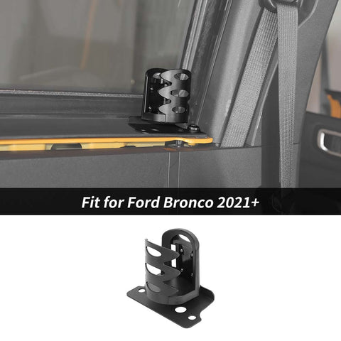 For 2021+ Ford Bronco Iron Rear Window Trunk Cup Holder Bottle Storage Water