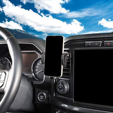 For 2021+ Ford F150 Center Console Dash Air Vent Phone Holder Mount
