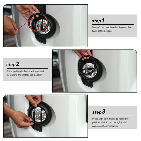 For 2014-2023 Toyota 4Runner SR5/TRD Pro Front Fog Light Lamp Guard Protector Cover