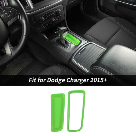 Gear Shift Storage Compartment Decor For Dodge Charger 2015+ Accessories | CheroCar