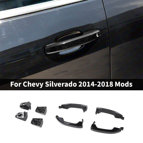 For 2014-2018 Chevy Silverado/Tahoe/GMC-YUKON/SIERRA Exterior Original Car Door Handle Shell Accessories (4 pcs)