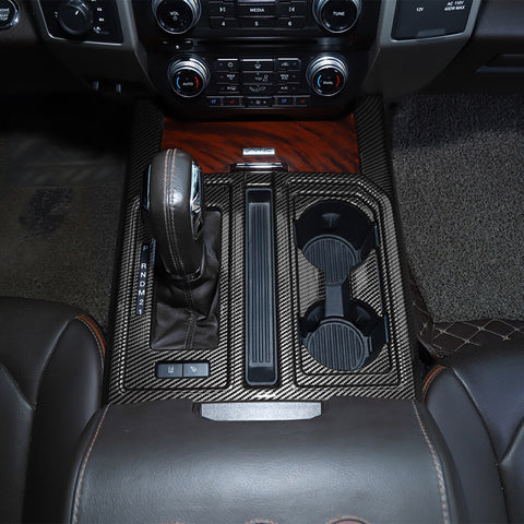 For 2015-2020 Ford F150 Interior Center Console Gear Shift Trim Cover Kit