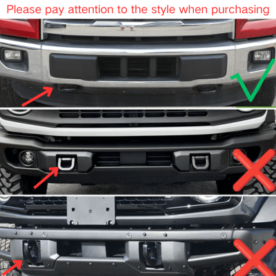 For 2009+ Ford F150 Front Bumper Track Tow Hook Trailer Trim Protect Cover