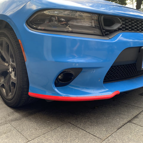 For 2015+ Dodge Charger SRT Front Bumper Lip Splitter Protector Cover Trim