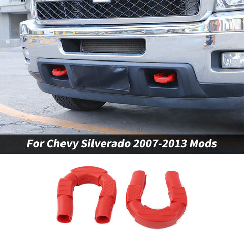 For 2007-2013 Chevy Silverado Front Bumper Tow Hook Trailer Cover Trim