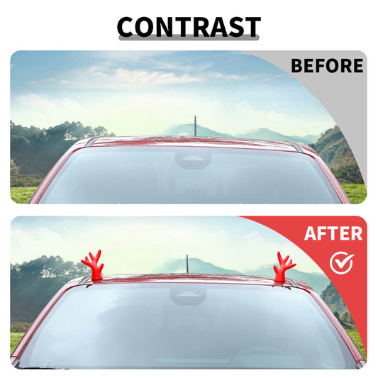 For Universal Car Exterior Car Top Cute Sticker Decor Accessories (2 pcs)