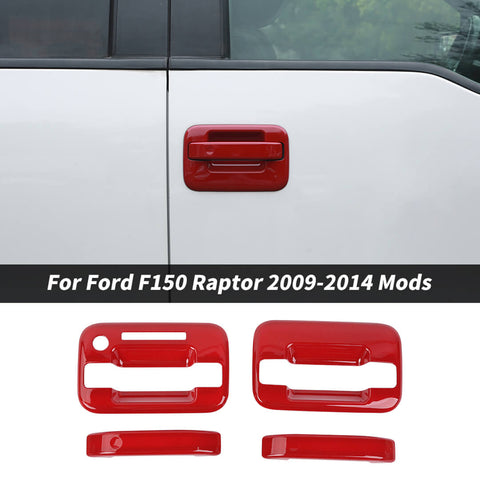 For 2009-2014 Ford F150 Raptor Exterior Outer Door Handle Bowl Cover Trim