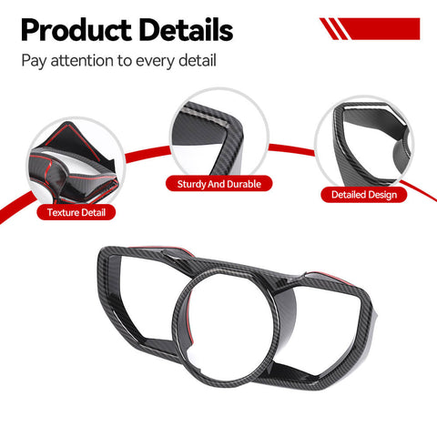 For 2010-2013 4Runner Center Consol Dash Instrument Trim Decor Cover