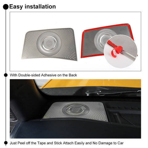 For 2021+ Ford Bronco A-pillar Speaker Horn Net Frame Cover Trim