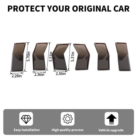 For 2024+ Ford Mustang Smoked Black Rear Taillamp Cover Taillight Backlights Cover Trim