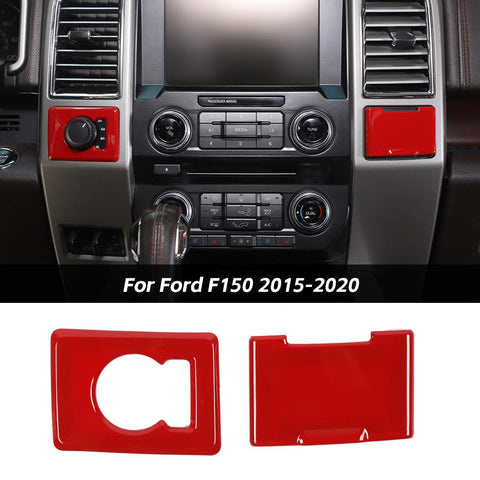 Interior Trim Full Set Available Separately Red For Ford F150 2015-2020 Accessories | CheroCar