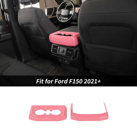 Interior Rear Cup Holder Panel Trim Cover For Ford F150 2021+ Accessories | CheroCar