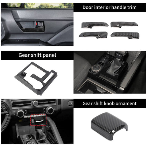 For 2024+ 4Runner Interior Center Console Decoration Cover Trim Kit