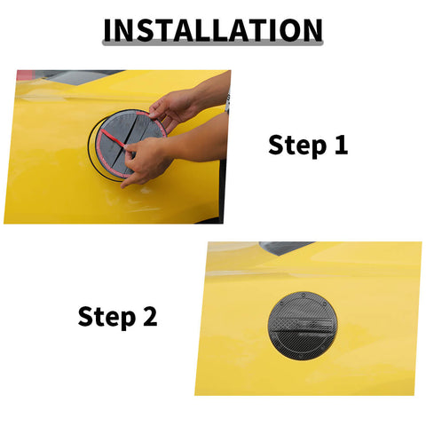 For 2012-2015 Chevy Camaro Exterior Fuel Tank Cover Gas Lid Cap Trim